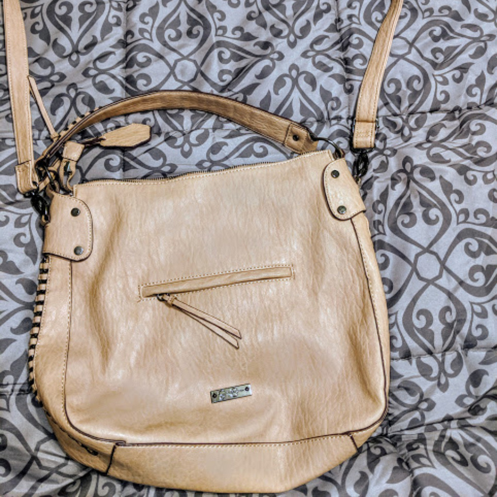 Jessica Simpson Light Pink Mauve Crossbody Bag EUC